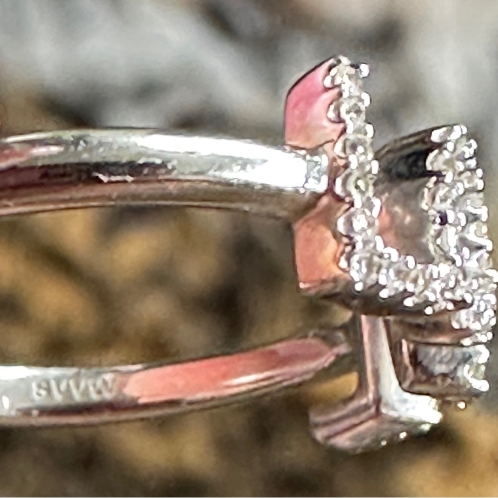 SIMPLY VERA VERA WANG Sterling Silver Diamond LOVE Ring - Picture 7 of 9